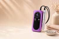 Rechargeable nail drill, purple, lifestyle photo — view 1