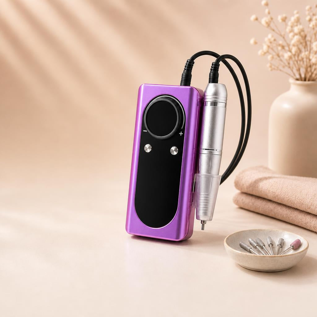 Rechargeable nail drill, purple